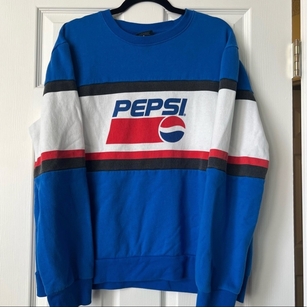 Pepsi Men's Retro Style Crewneck Sweatshirt